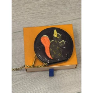 Rare Vernis Animania Ecureuil Squirrel Round Coin Purse