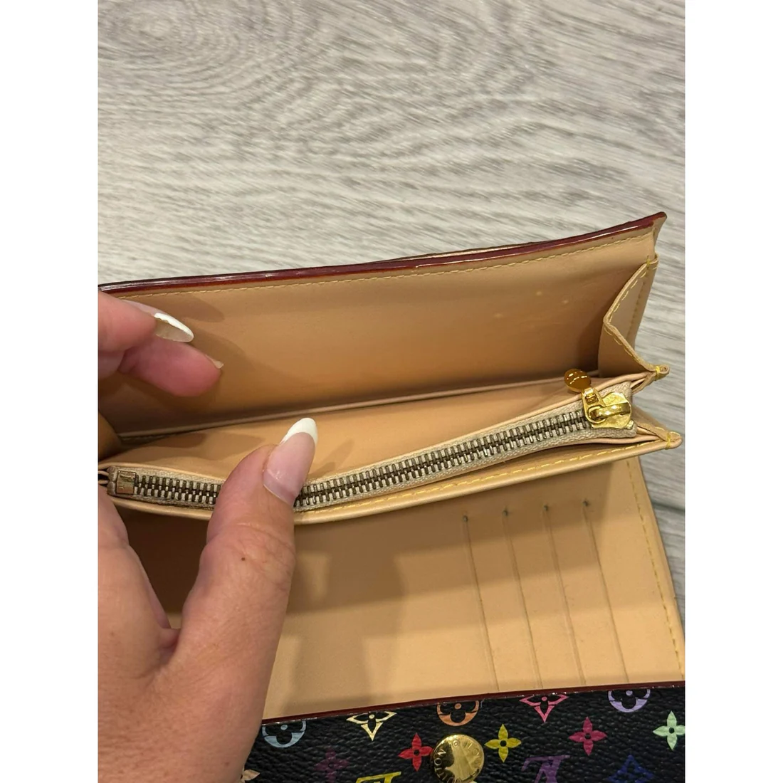 Lv Murkami black with multi color LVs - Image 3