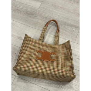 Celine large cabas tote tweed