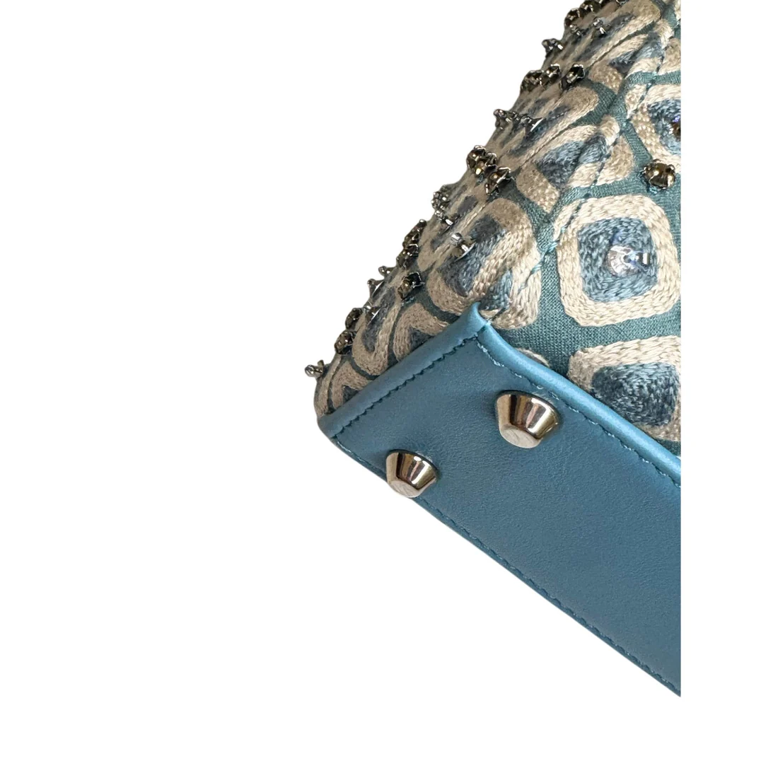 Dior Mini Canvas Honeycomb Embroidery Crystal Lady Dior - Image 4