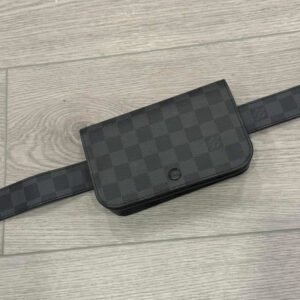 Lv graphite pouch belt bag