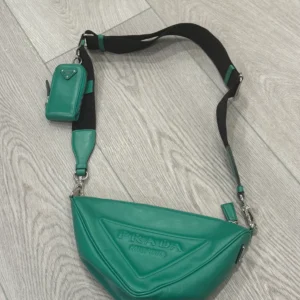 Prada leather triangle bag