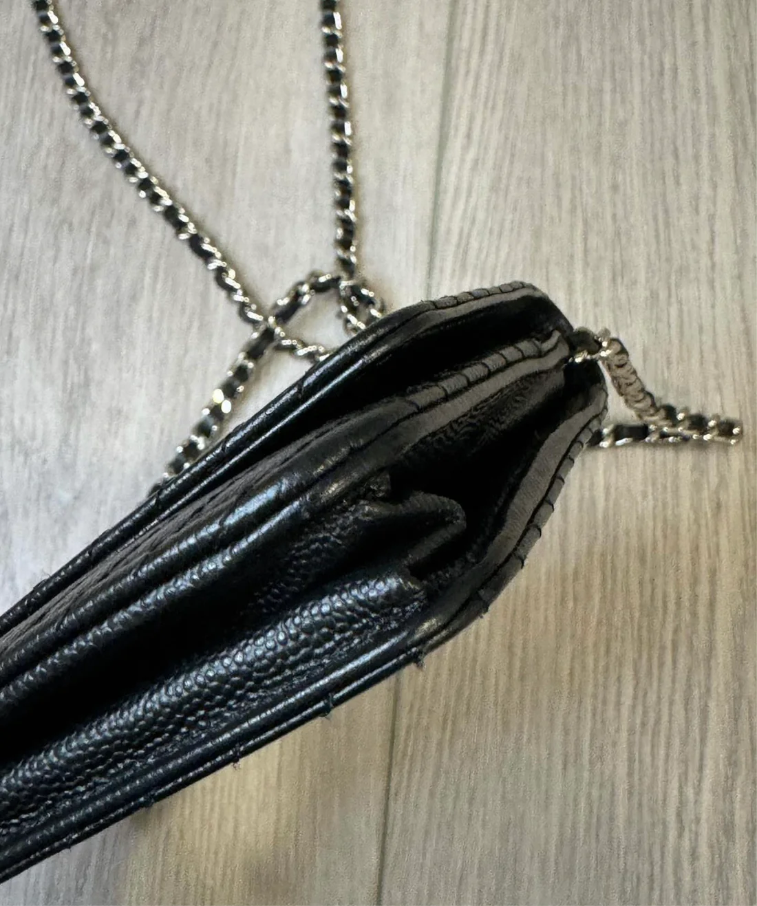 Chanel caviar chevron woc - Image 4