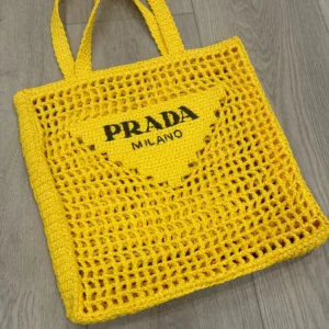 Prada Crochet Tote Bag