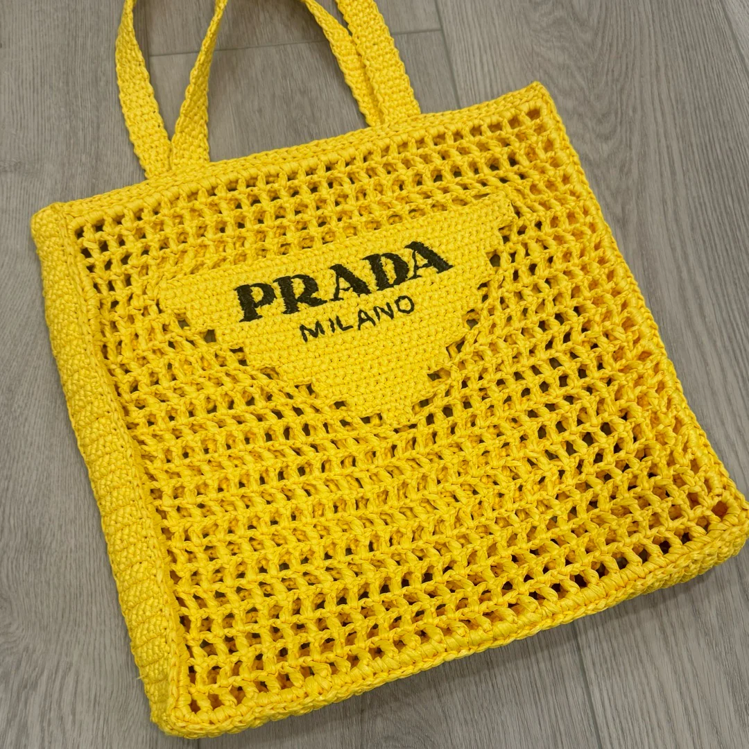 Prada Crochet Tote Bag