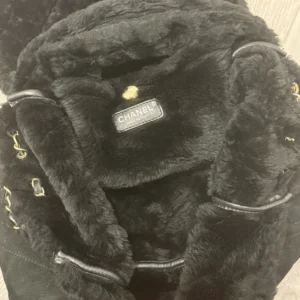 Alternative view of Chanel Large turnlock classic flap black Sherling