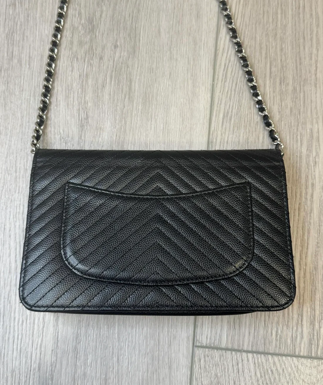 Chanel caviar chevron woc - Image 3