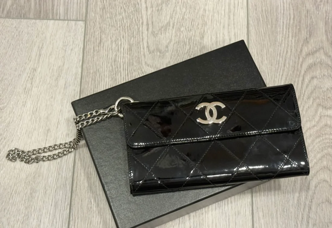 Chanel Patent wristlet