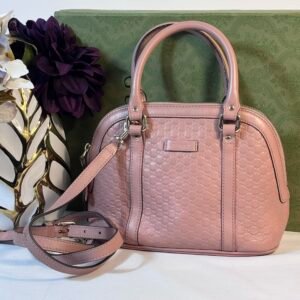 Gucci Microguccissima Pink Dome Crossbody