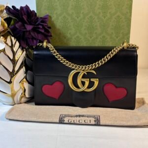 Gucci Marmont Heart Should Bag Black