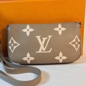 Gorgeous Large Khaki Bicolor Pochette