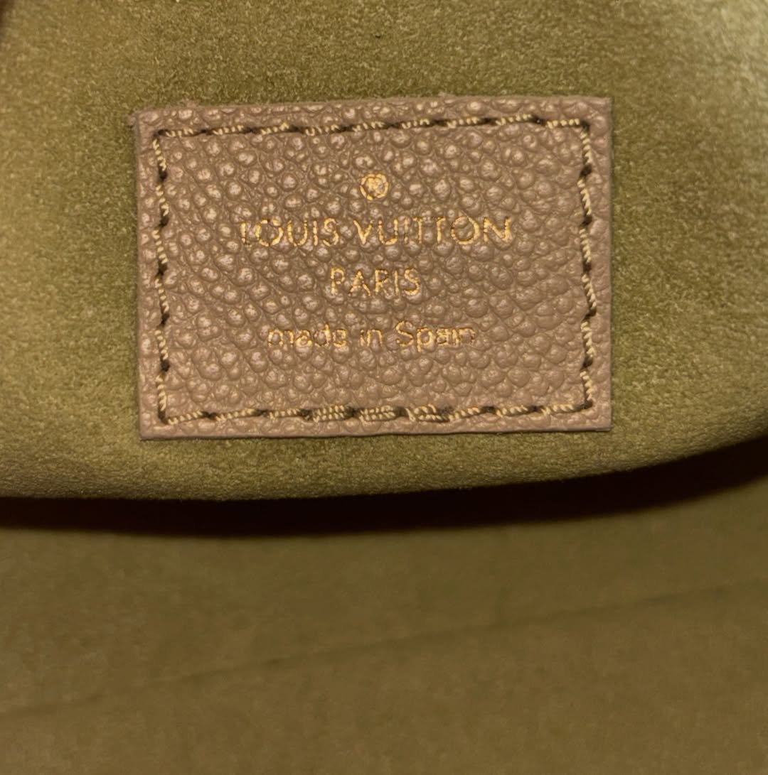 Gorgeous Large Khaki Bicolor Pochette - Image 9