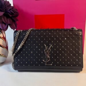 Gorgeous Black Studded Kate 2 Way Carry