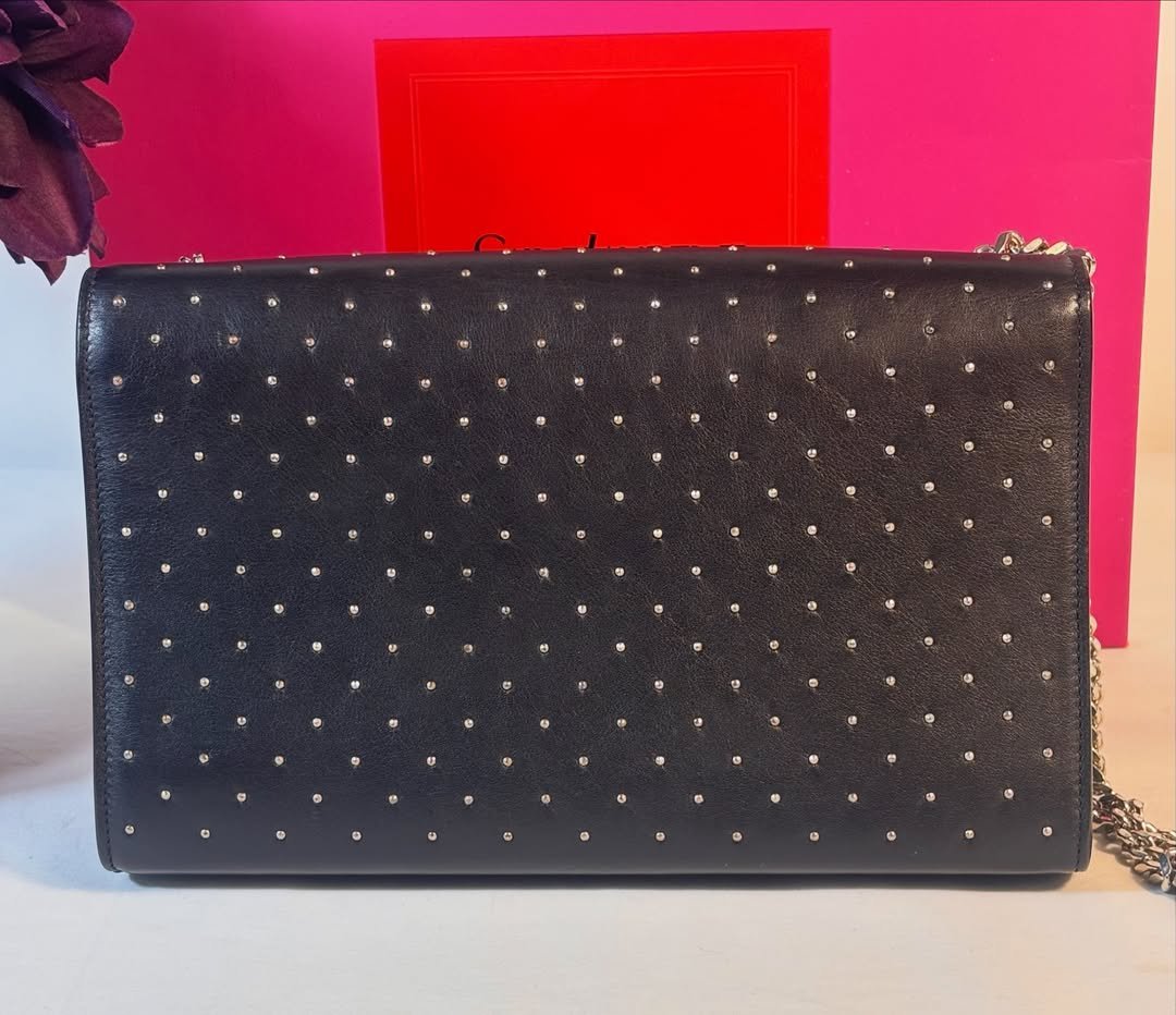 Gorgeous Black Studded Kate 2 Way Carry - Image 8