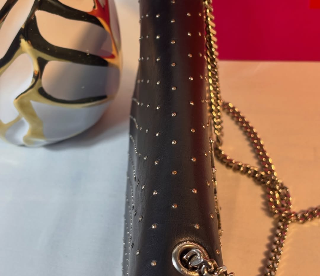 Gorgeous Black Studded Kate 2 Way Carry - Image 5