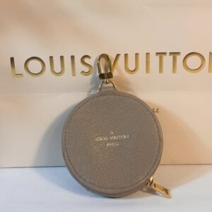 Beautiful Round Coin Purse Tourterelle Grey