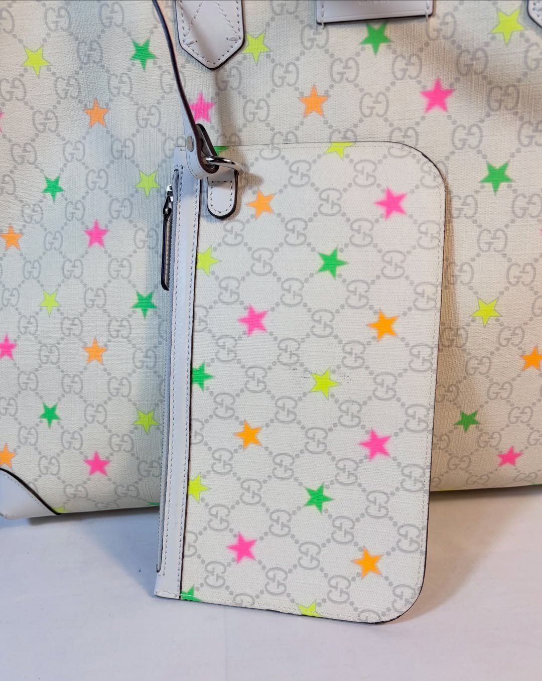 Adorable Supreme Stars Tote w/ Pochette - Image 6