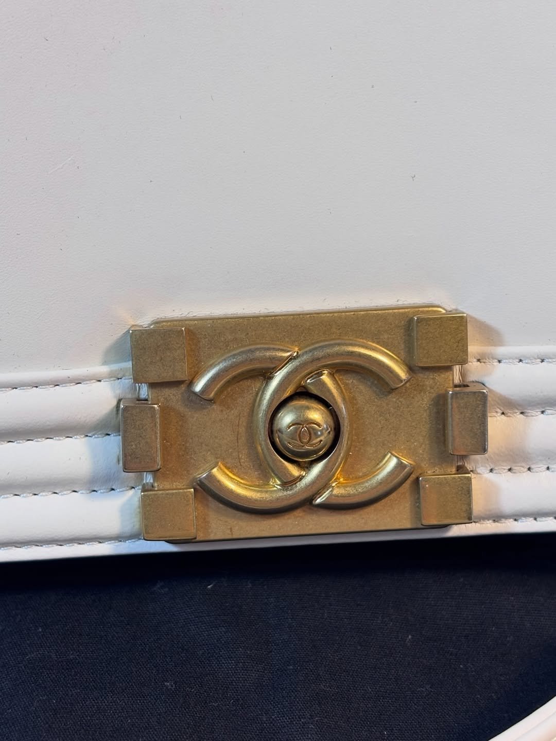 Stunning Square Small White Boy Bag - Image 10