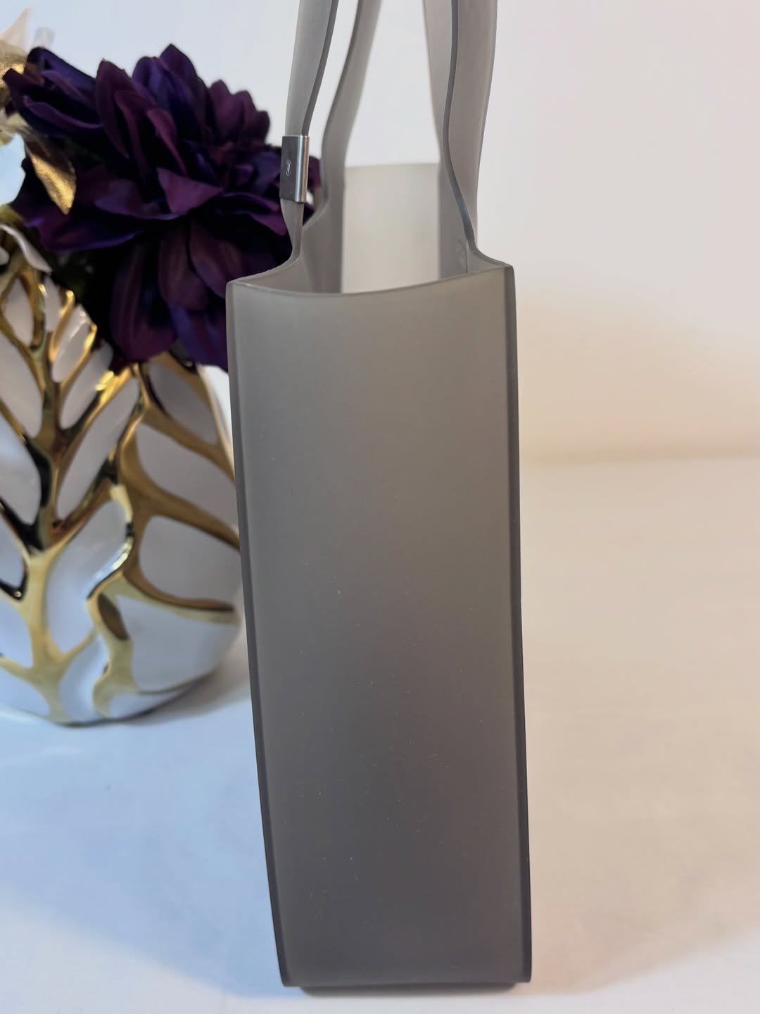 Beautiful Jelly Gray Rubber Tote - Image 5