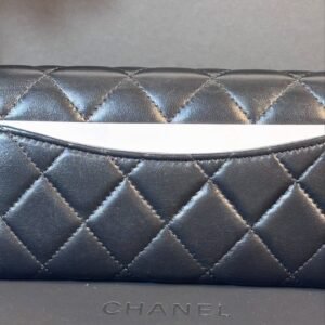 Alternative view of Beautiful Classic Flap Black Lambskin Wallet