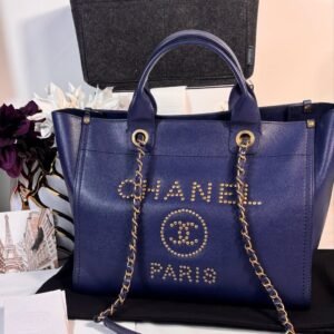 Caviar Studded Deauville Tote