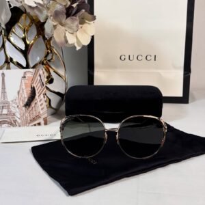 Oversized Gradient Round Sunglasses