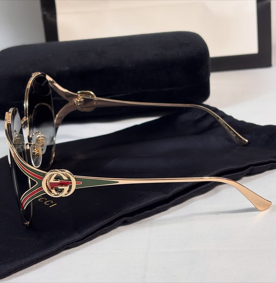 Oversized Gradient Round Sunglasses - Image 3