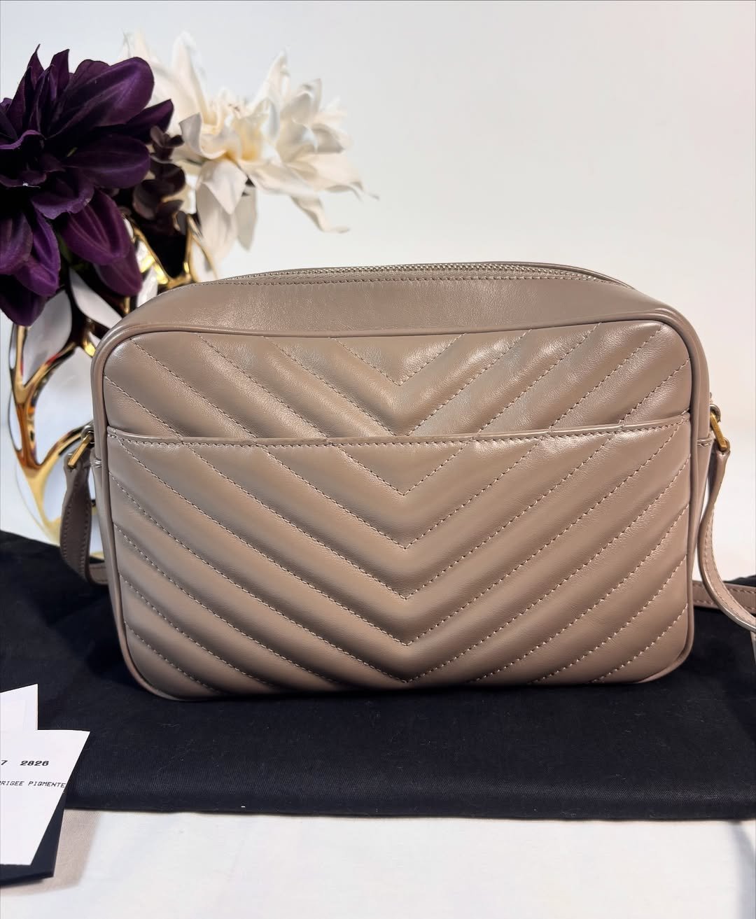 Stunning Medium Lou Camera Bag Greyish Brown - Image 3