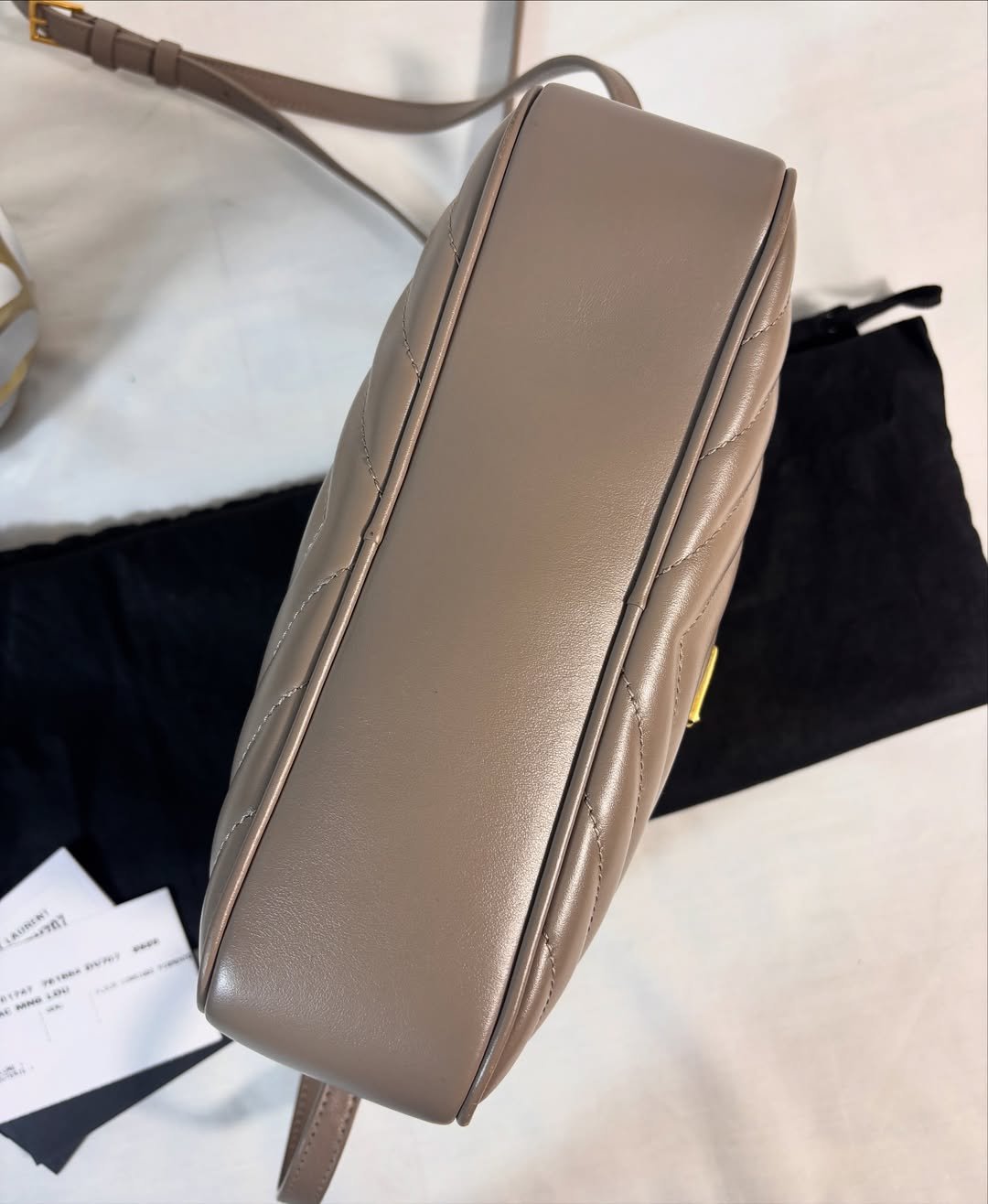 Stunning Medium Lou Camera Bag Greyish Brown - Image 4