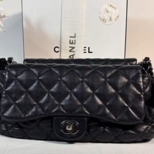 RARE SMOO Quilted Black Lambskin