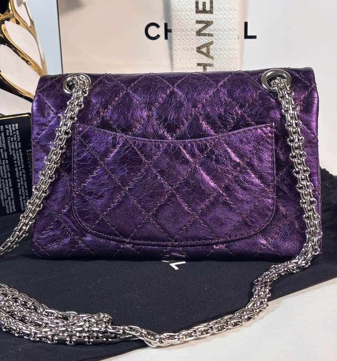 Metallic Purple Reissue Mini Double Flap