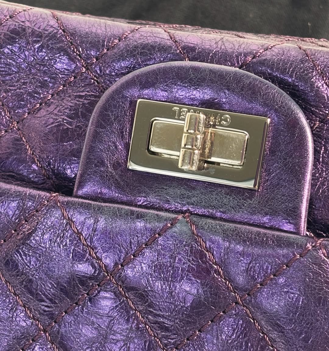 Metallic Purple Reissue Mini Double Flap - Image 5