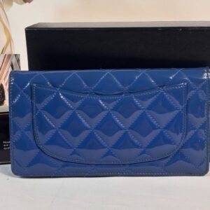 Stunning Interlocking Cc Logo Bifold Blue