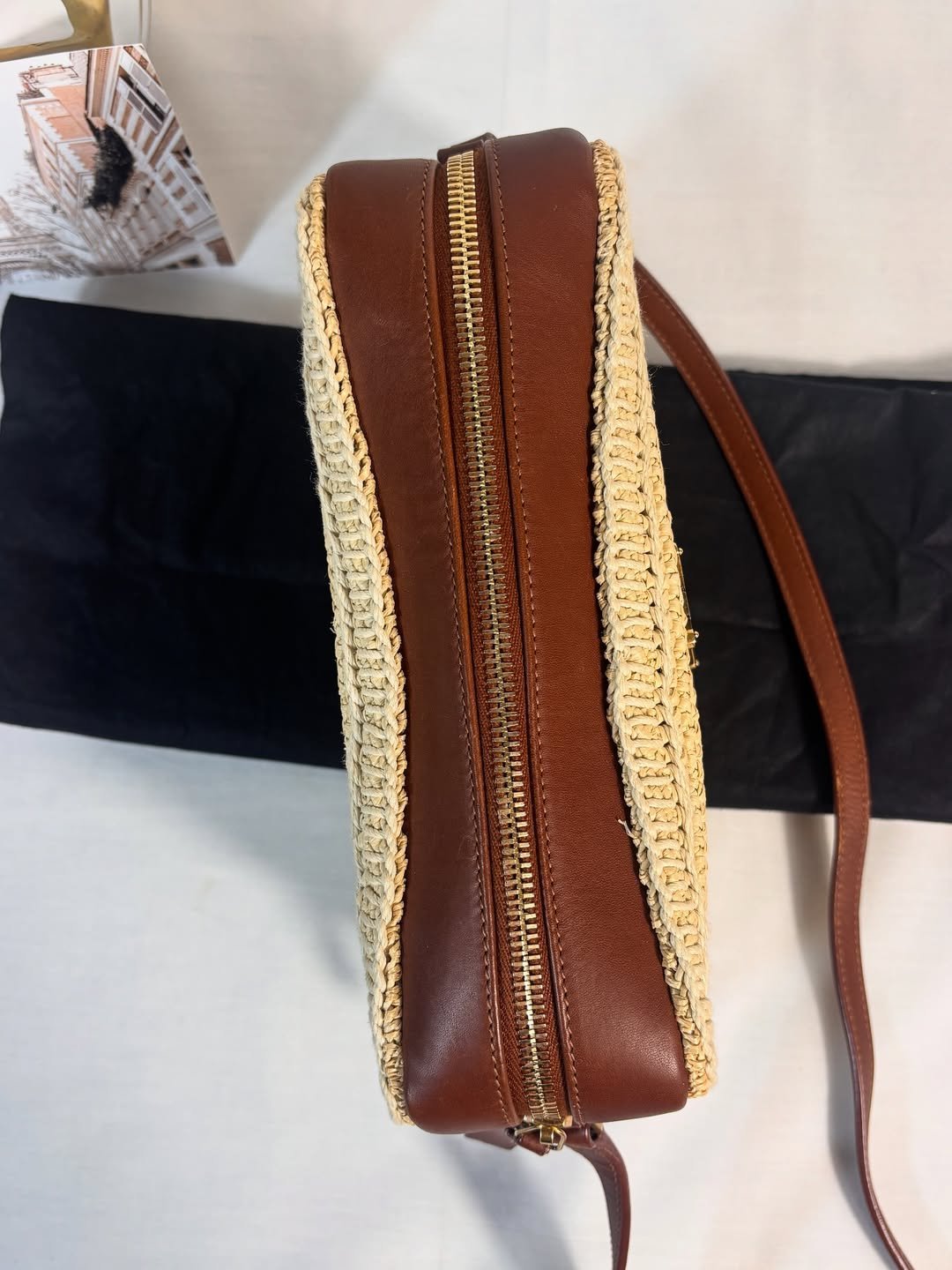 Medium Lou Camera Bag Raffia - Image 7