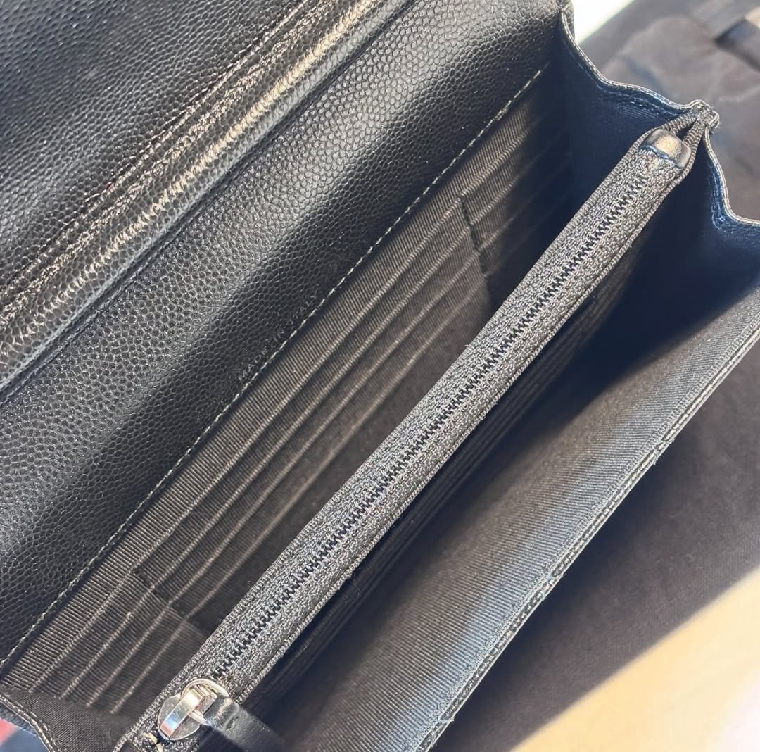 Beautiful Black Caviar Square Woc Crossbody - Image 2
