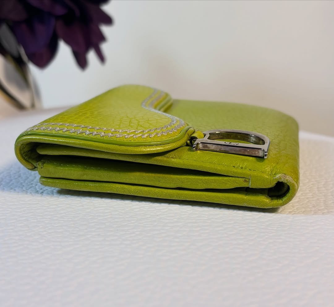 Saddle Lotus Wallet For Sale - Image 2
